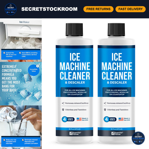 Ice machine cleaner - machine, descaler