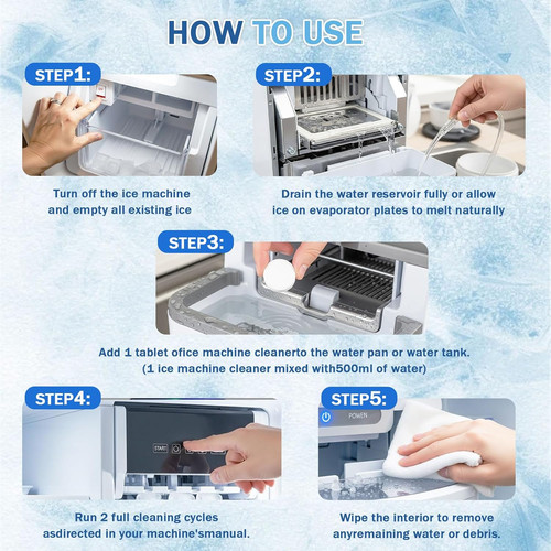 Ice machine cleaner maker - ice,