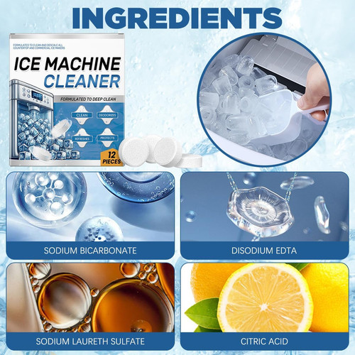 Ice machine cleaner maker - ice,